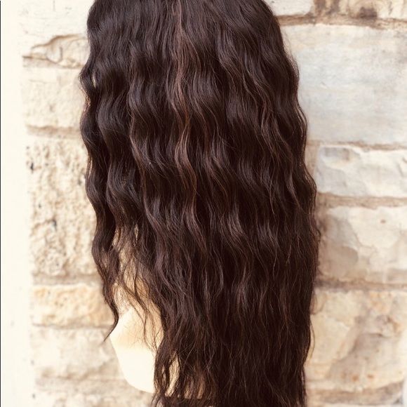 Wavy Brown highlights wig main image 7